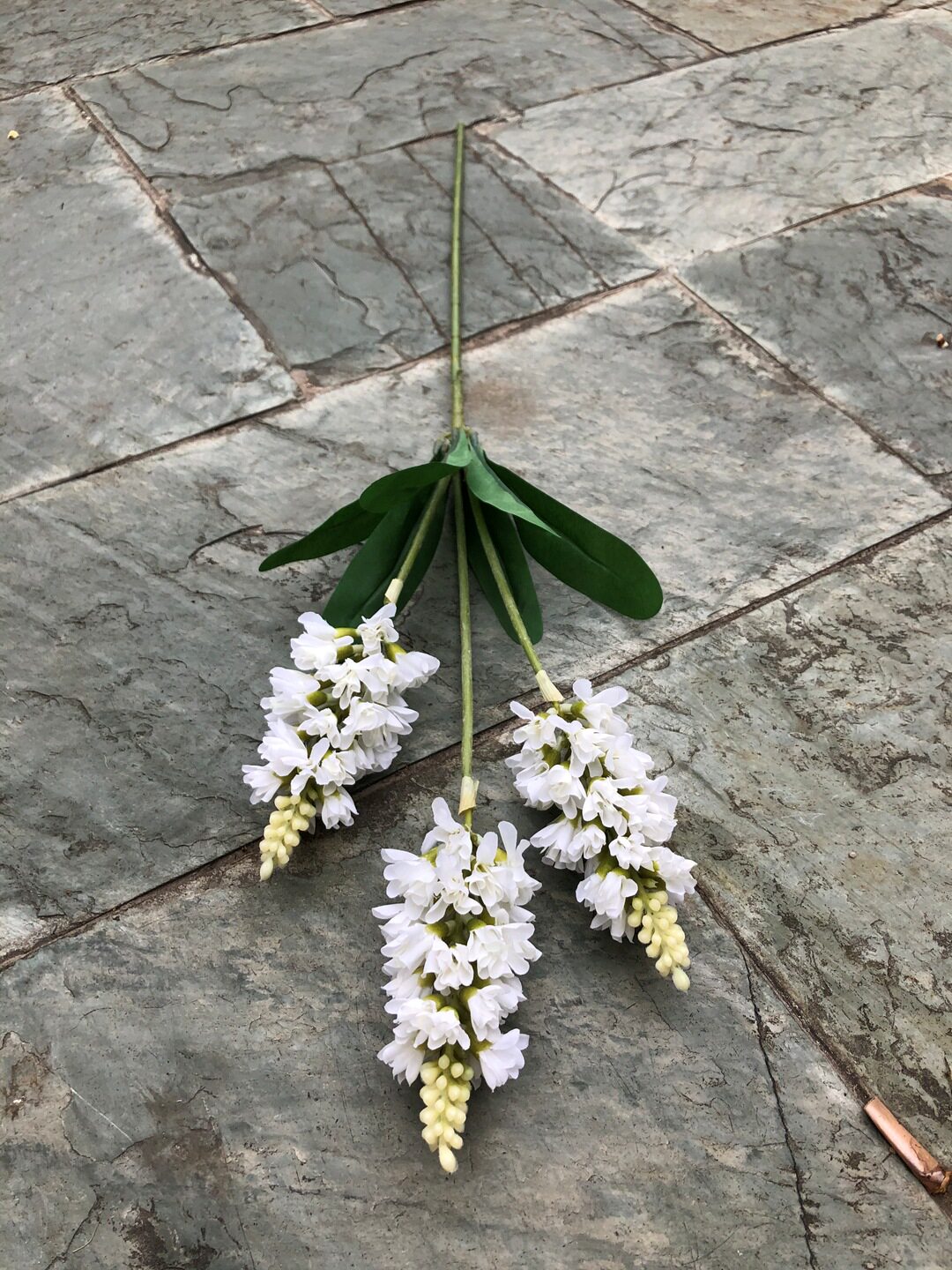 婚庆仿真花把束风信子法式5叉风信子婚礼引花排紫罗兰路引假花详情31