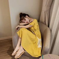 Váy vàng 2019 mới mùa hè khôn ngoan váy trung đội Pháp váy trứng phổ biến retro tình yêu đầu tiên cô gái - Sản phẩm HOT shop đầm dành cho người mập