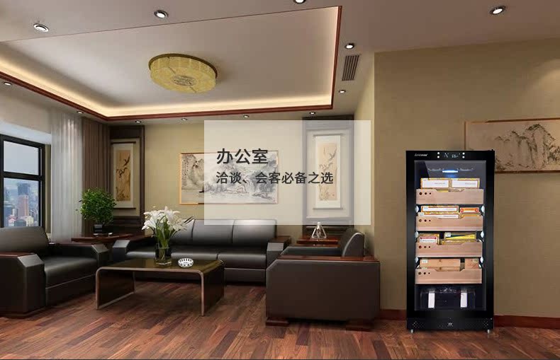 tủ rượu cánh kính SRT-68X tủ xì gà nhiệt độ và độ ẩm không đổi Máy nén rượu nhập khẩu tủ rượu phòng khách đẹp