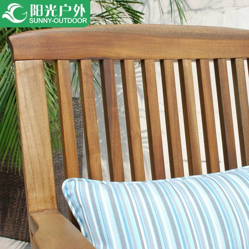 Солнечная открытая мебель для сада сад, стул, столы с твердым деревом и стул шесть стул Восемь стул Комбинированные столы