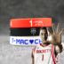 Vòng đeo tay bóng rổ Nba Rockets McGrady Vòng đeo tay dạ quang Stars Chữ ký thể thao vòng tay đầu bí ngô 	lưới xích bóng rổ Bóng rổ