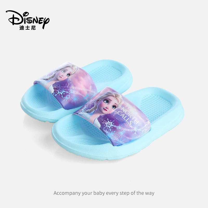 nhà dép mùa hè Disney cho trẻ em Elsa đông lạnh bên ngoài mặc không trượt dép mềm đế và dép đi trong nhà cô gái đáng yêu 