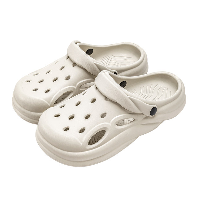 ແມ່ຍິງຖືພາ Crocs ຕ້ານການເລື່ອນຂອງແມ່ຍິງໃນລະດູຮ້ອນ 2024 ເກີບຫາດຊາຍ EVA deodorant ຫນາ soled ໃຫມ່ Baotou sandals ແລະ slippers ສໍາລັບນອກ.