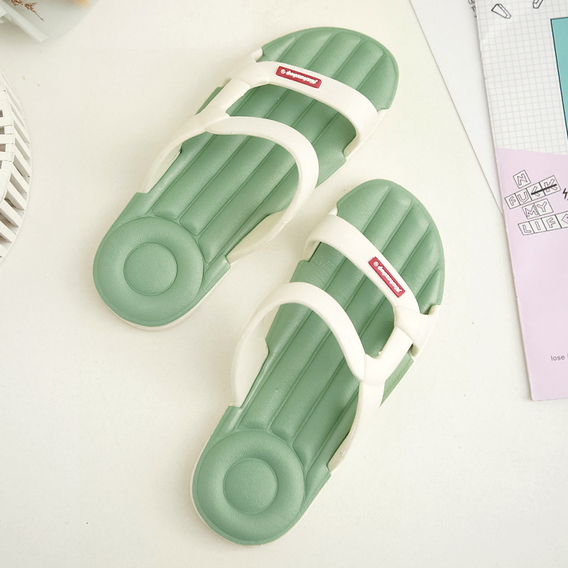 Avocado Greenslipper female Wear out summer Internet celebrity household indoor take a shower At home lovers non-slip Home Furnishing sandals  ma'am summer
