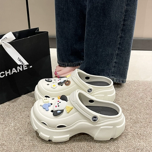 Летняя высокая обувь на платформе, нескользящие дезодорированные пляжные сандалии