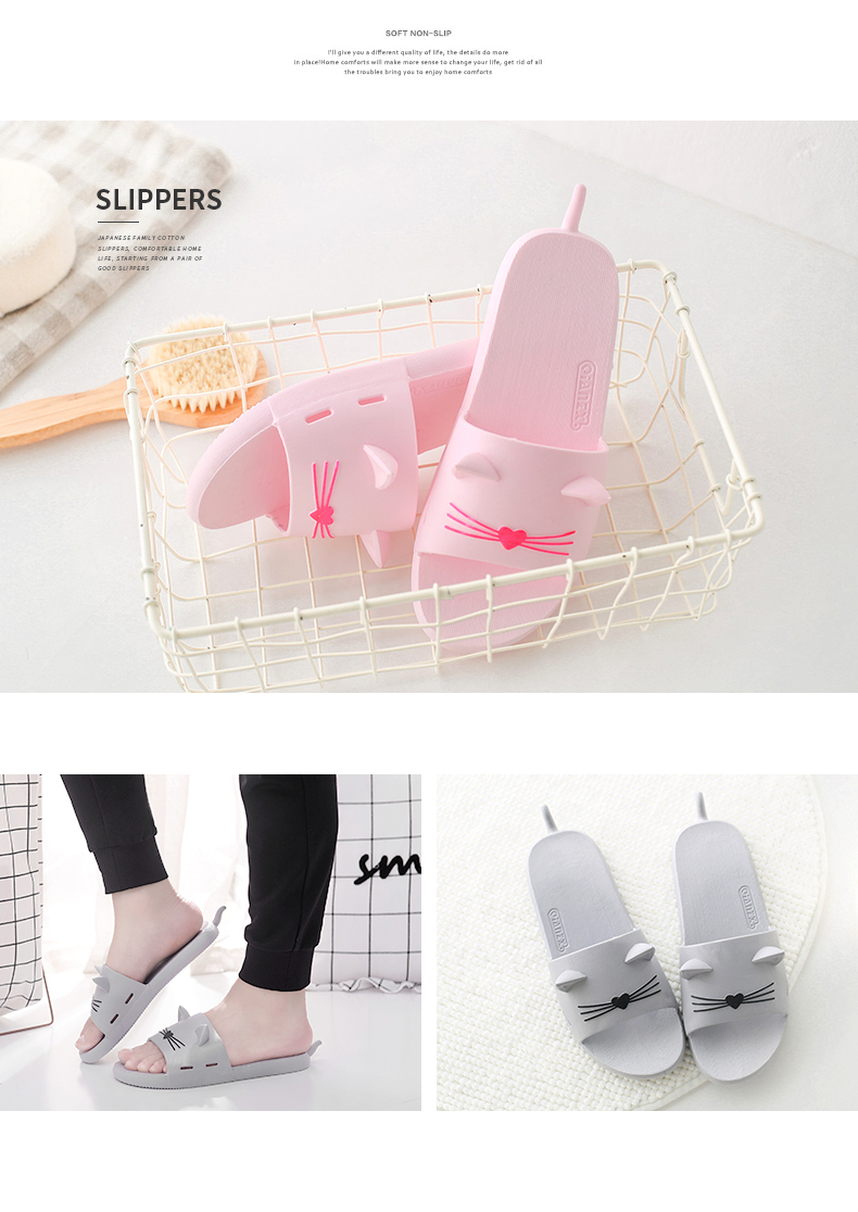 Dép đi trong nhà tắm nữ mùa hè 2018 mới trong nhà nhà không trượt đáy dày dễ thương bath home trẻ em sandal nam
