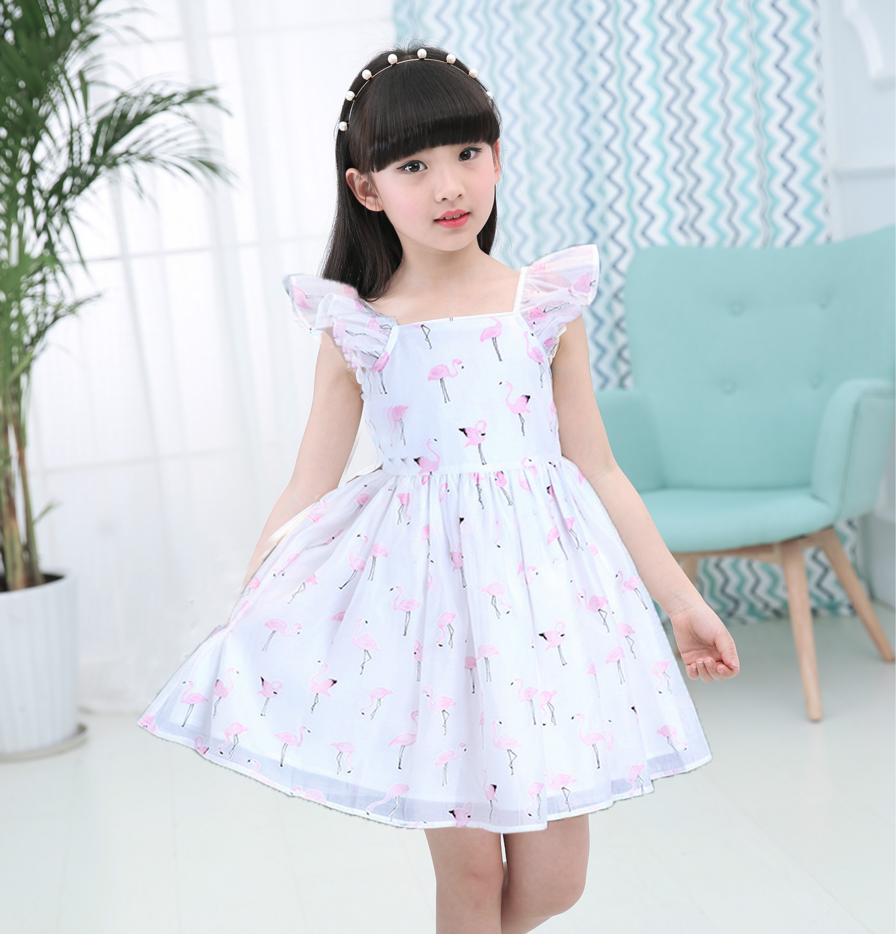 Giải phóng mặt bằng đặc biệt cho bé gái hè 2018 quần áo trẻ em hè mới f7vIBiTIO5 đầm công chúa bé gái
