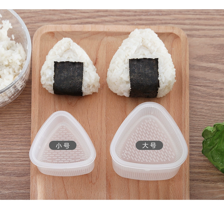 Thực phẩm cấp tam giác gạo bóng khuôn kích thước sushi barn khuôn hộp ẩm thực Nhật Bản DIY công cụ dễ dàng phát hành - Tự làm khuôn nướng