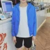 Áo khoác nam mùa xuân Slim quần áo chống nắng xu hướng sinh viên mùa xuân và mùa thu Hàn Quốc thanh niên thể thao bóng chày áo khoác mỏng áo cardigan nam Đồng phục bóng chày