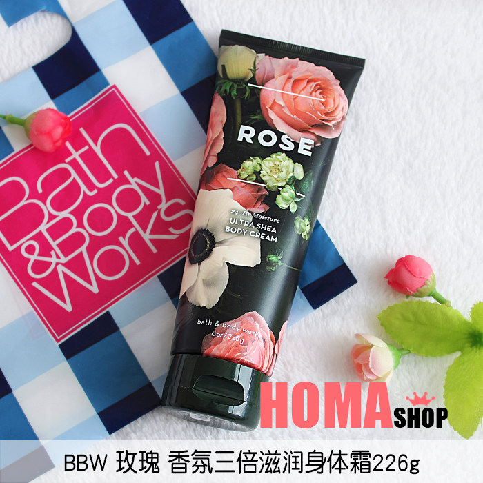 BBW Rose Fragrance Triple Moisturizing Moisturizing Body Cream 226g USA BathBody Works