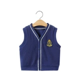 Детский демисезонный жилет, пуховик, кардиган для мальчиков, в западном стиле