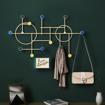 Porch clothes adhesive hook Creative Wall Wall hanger light luxury coat hook decoration wall into the door hook