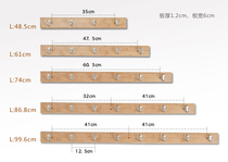 Hanger Wall Wall bedroom door clothes hook Wall Wall entry door coat hook into the house clothes adhesive hook hook hook