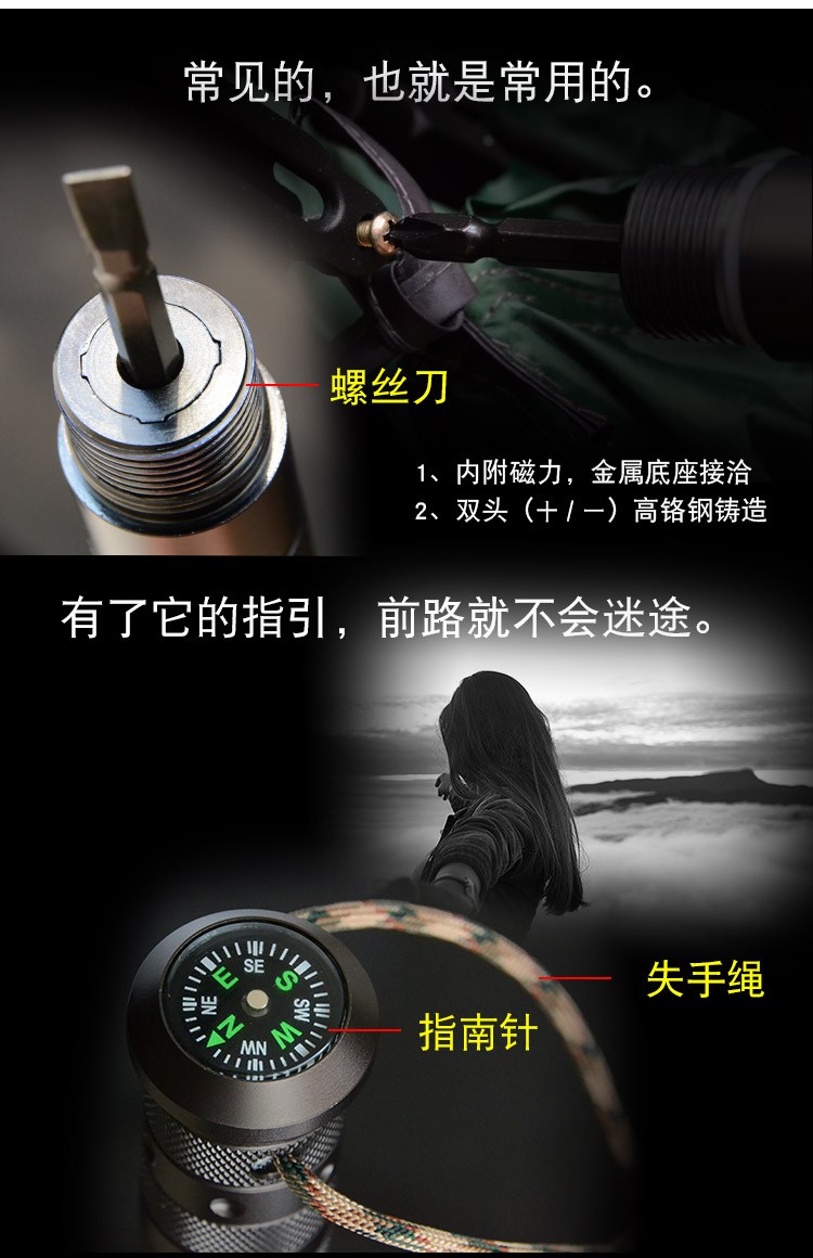 Almighty Eagle Công cụ kết hợp đa chức năng Stick Tự vệ Stick ngoài trời Folding Chiến thuật Stick Xe quân dụng - Công cụ Knift / công cụ đa mục đích dao găm bấm