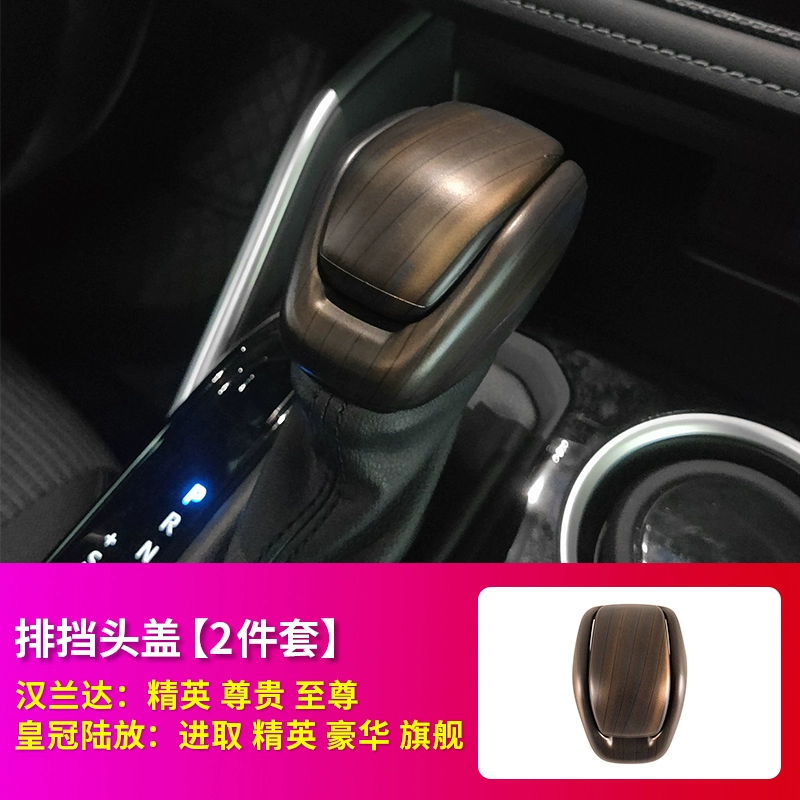 23 mẫu 22 Toyota Highlander nội thất vân gỗ đào Crown Lufang sửa đổi trang trí xe điều khiển trung tâm cung cấp phụ kiện 2023 nệm lót ghế gỗ 