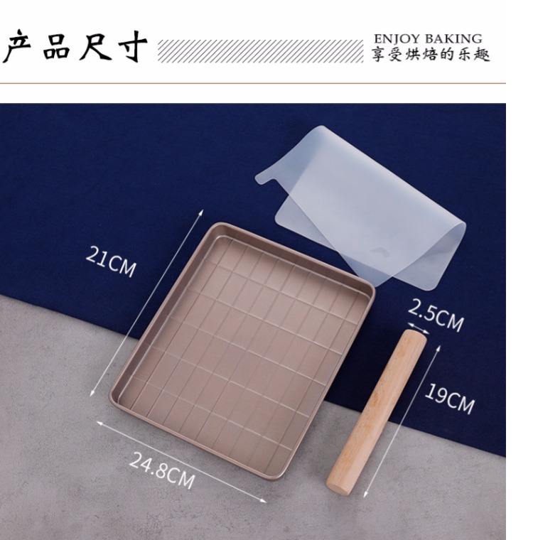 Thép nặng với quy mô nougat Khuôn bánh bông tuyết nougat Khuôn Shaqima Không dính khuôn kẹo dẻo - Tự làm khuôn nướng khuon banh bao
