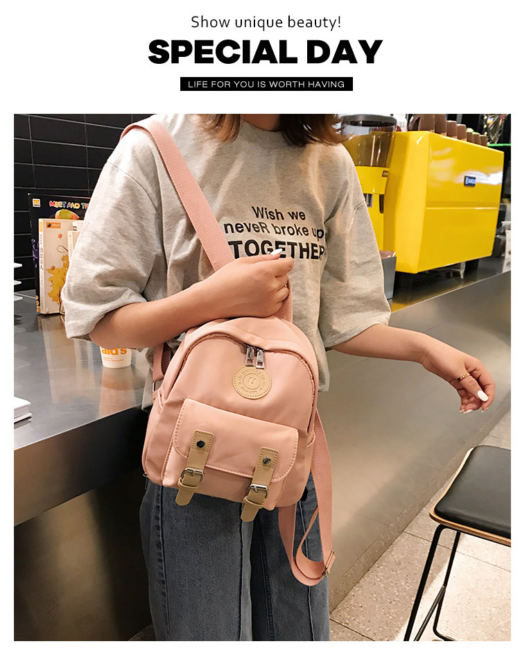 Ba lô siêu lửa nữ 2019 thời trang mới mini ba lô giản dị hoang dã in túi gió sinh viên - Ba lô các mẫu balo đẹp cho nữ
