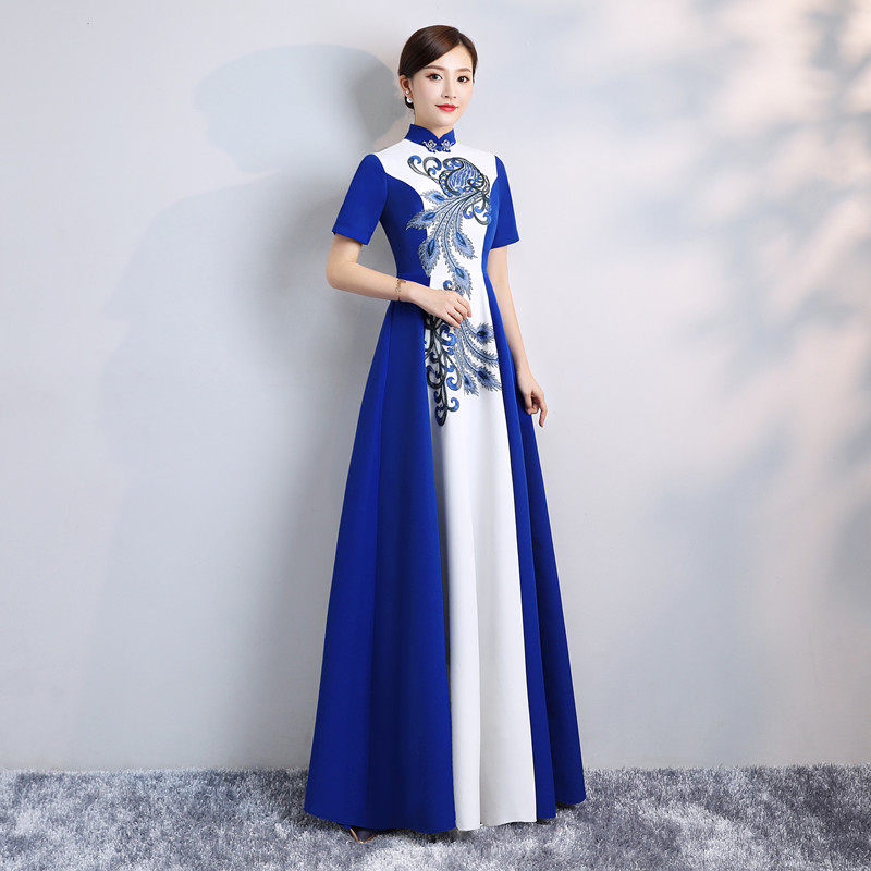 Robe de soirée manche de princesse - Ref 3210762 Image 3