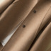 Phụ nữ áo hai mặt mới, phần dài trên đầu gối Len 100% len cao cấp Hepburn gió zero áo khoác cashmere - Accentuated eo áo áo dạ nữ trung niên đẹp Accentuated eo áo