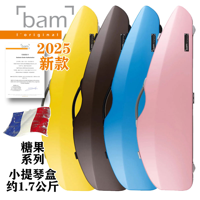 【総代理店】新モデル！フランス製 Bam社製 バイオリンケース キャンディシリーズ BONB2004XL 1.7KG