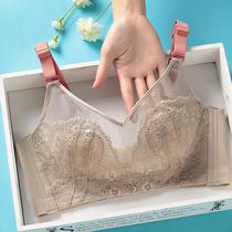 Underwear for women thin big breasts small bra no steel ring push-up girl seamless bra rabbit ear cup custom-made