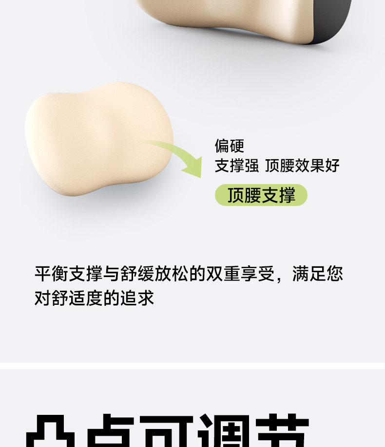 Car Lumbar Support Pillow for Long Sitting, Seat Cushion for Drivers, Car Seat Lumbar Support, Waist Pad