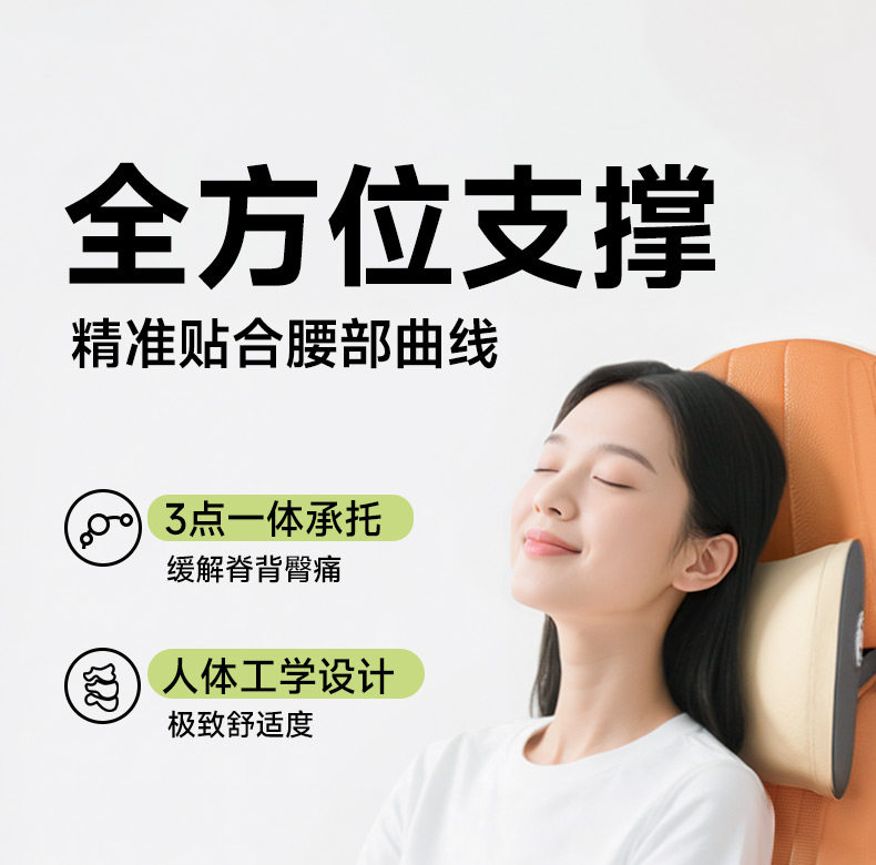 Car Lumbar Support Pillow for Long Sitting, Seat Cushion for Drivers, Car Seat Lumbar Support, Waist Pad