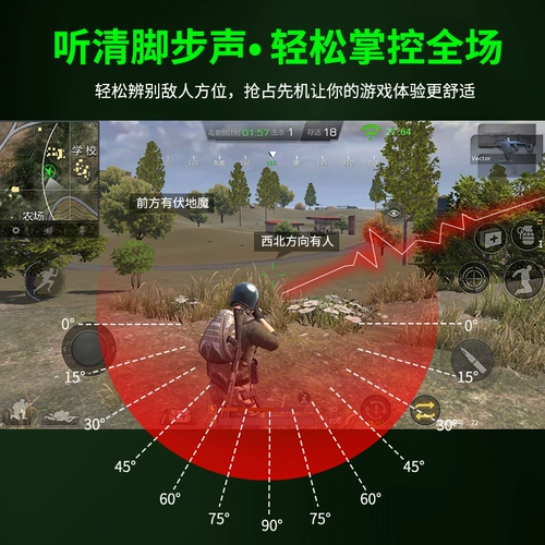 Black Shark 5 General Wired Hearset Interface-C Интерфейс E-Sports Game Special Tpyec Compunity в Ears