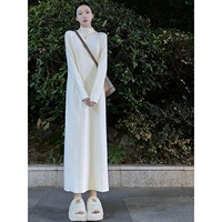 [Белый] [Супер красивая, элитная, изысканная, популярная модель для официальных случаев, нежный стиль, ощущение богатой девушки, чрезвычайно красивая, стройная и чистое желание, перерыв на чай, классная осенняя одежда, демонстрирующая сказочный темперамент]