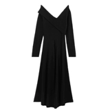 Базовое красное осеннее платье, юбка, большой размер, 2024 года, французский стиль, по фигуре