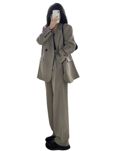 Демисезонный пиджак классического кроя, осенний классический костюм, дизайнерский комплект, подходит для подростков, изысканный стиль, тренд сезона