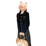 Осенняя небольшая юбка в складку, платье, комплект, коллекция 2023, подходит для подростков