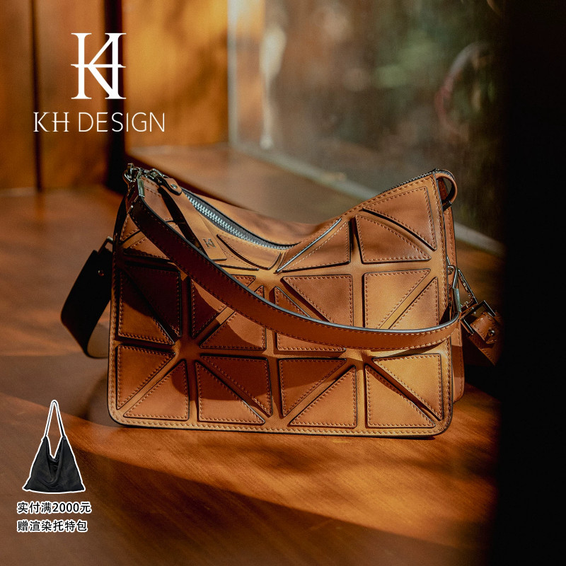 Khdesign Meiji Women's Genuine Leather Handbag, Light Luxury, High-End Feel, Niche Commuter Bag, Same Style as in Shopping Malls, Foldable Bag Khdesign Meiji Women's Genuine Leather Handbag, Light Luxury, High-End Feel, Niche Commuter Bag, Same Style as in Shopping Malls, Foldable Bag