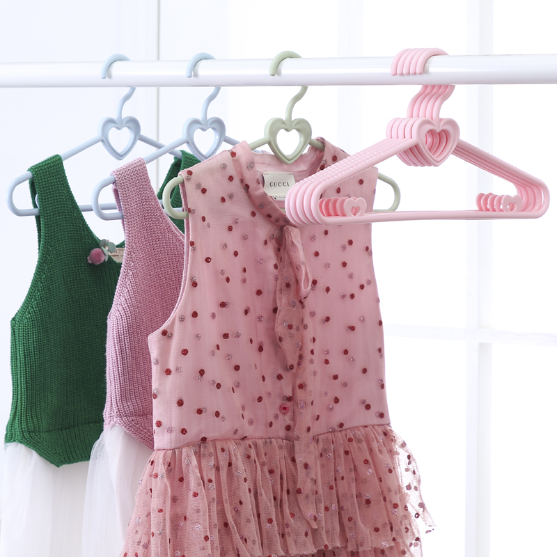 Children's hangers baby baby plastic clothes hanging clothes support new material hangers bold and thick environmental protection material