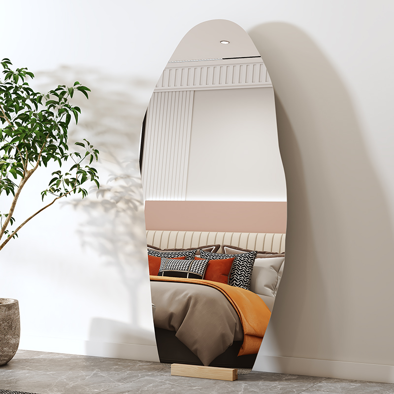 Net red special-shaped full-length mirror floor-to-ceiling mirror home clothing store slimming full-body mirror wall-mounted full-length mirror girls bedroom