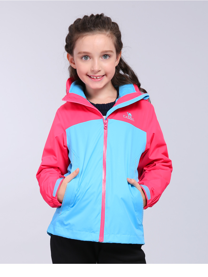 Lạc đà nhỏ quần áo trẻ em mùa thu và mùa đông trẻ em ba-trong-một áo khoác trong trẻ em lớn windproof ấm áp và thoải mái quần áo ngoài trời shop quần áo trẻ em đẹp