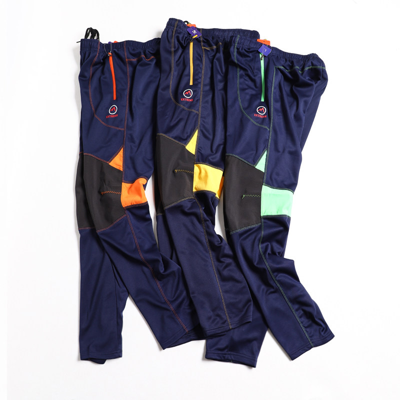 Foreign Trade Original Single Tail Goods Men's Spring Autumn Outdoor Speed Dry Pants Casual Long Pants Tightness Waist Sports Pants Parquet Color Big Size Pants