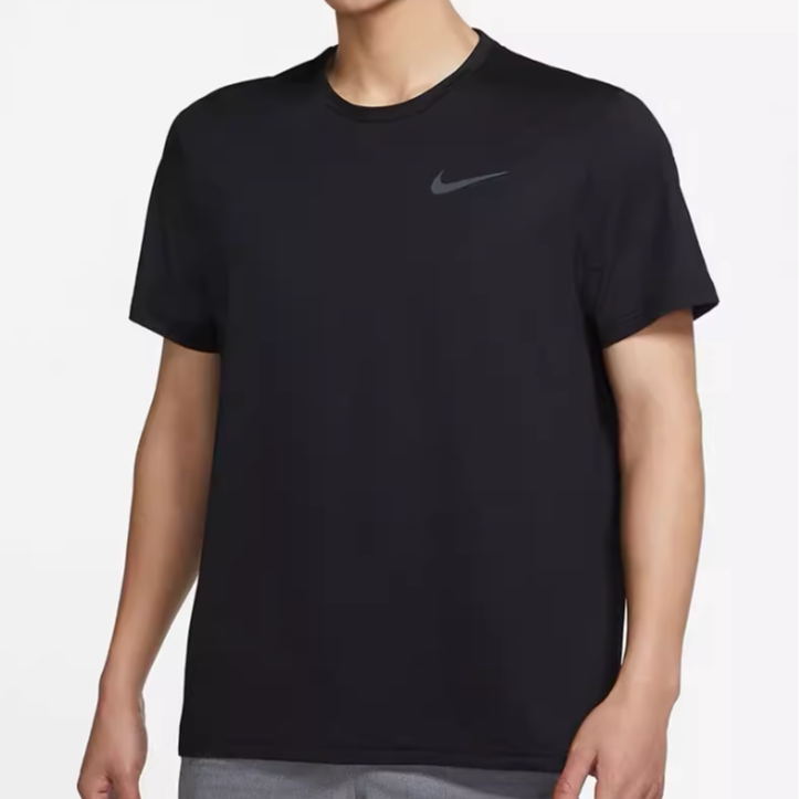 Nike/Nike Sports Training Breathable Quick-Drying Round Neck Short-Sleeved T-Shirt Men's Black Cz1182-011