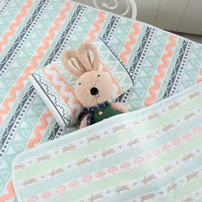 Six-layer cotton gauze Newborn Crib double bed baby soft mat summer air-conditioned room machine wash sweat and breathable