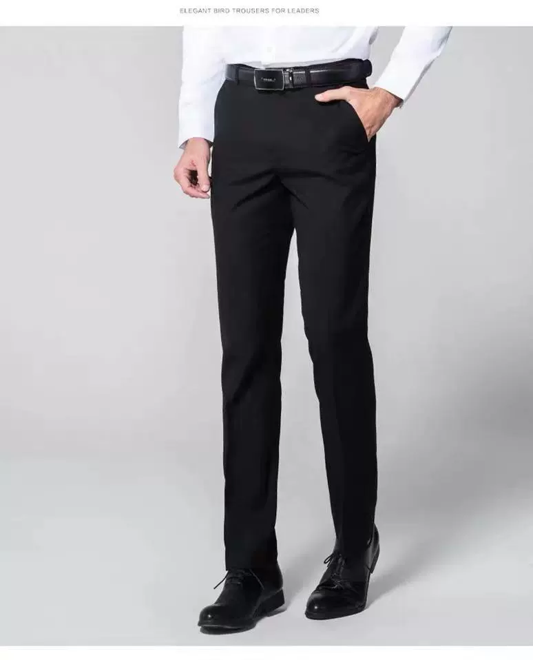 Quần áo cao cấp chất lượng cao của Audi 4S shop quần nam phiên bản Hàn Quốc của quần slim slim màu đen mới kinh doanh phù hợp với quần chuyên nghiệp - Suit phù hợp