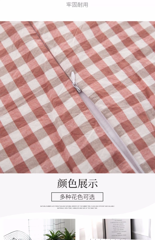 Áo cotton mùa hè cotton cao su Thái gối 60x40 mùa hè mát mẻ 50x30 bộ nhớ gối trẻ em tùy chỉnh - Gối trường hợp gối ngủ