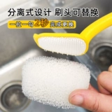 Bionic Loofah Pot Crate Home Kitchen Cooking Чистая посуда, уборка, щетка, артефакт, длинная ручка, мытья горшок, щетка, щетка головка