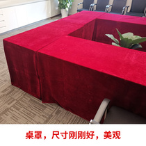 Square table cover gold silk flannel tablecloth round table sleeve with skirt table cloth without pleated table cover (tailor processing)