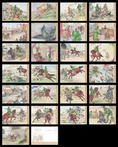 2022 Romance of the Three Kingdoms Guan Yuncheng and Riding Alone for Thousands of Miles Painting Postcards 25 Pictures 362