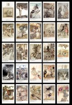 2020 British painter Rackhams fairy tale illustration postcards set of 25 3