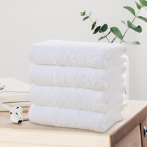 White towel pure cotton thickened hotel beauty salon hotel water absorption strong solid color can be customized factory direct sales
