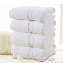 Pure color white towel pure cotton thickened hotel beauty salon strong water absorption can be customized factory direct sales
