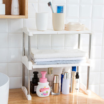 Multi-function combination storage rack layer rack Multi-layer plastic kitchen shelf Bathroom slipper rack Storage rack Floor