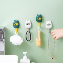 Adhesive hook strong non-perforated adhesive wall wall hook bathroom load-bearing hook no trace hook kitchen door pasted hook