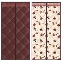 Winter cotton curtain warm and cold insulation household windshield thickening self-priming pair suction sound insulation wind magnet partition curtain